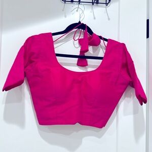 NEW hot pink saree blouse bust 34-36